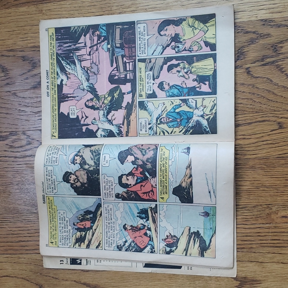 Vintage 60s Classics Illustrated No. 149 Off On A Comet Jules Verne Comic Book - Picture 7 of 16